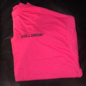 Nwot Collusion Hot Pink Unisex Oversized T-shirt